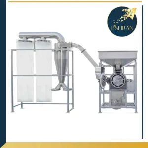 مطحنة الدبوس الصناعية (Pin Mill) مع الإعصار والفلتر الكيسي – يوزیران